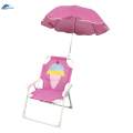Kids Camping Chair with Umbrella Folding Chair for Park Hiking Courtyard.