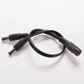 5.5 X 2.1mm Cctv Camera 1 Female To 2 Male Dc 12v Power Splitter Cable Adapter.
