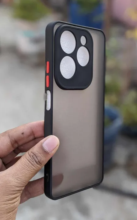 Camera%20Protection%20Bumper%20Phone%20Cases%20For%20Infinix%20Hot%2040%20Pro%20Matte%20Translucent%20Shockproof%20Back%20Cover%20-%20Camera%20-%20Phone%20Back%20Cover%20-%20Image%205