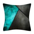 Teal Blue Cushion Cover 45x45 Geometry Pillowcase Nordic Decorative Sofa Cushions Throw Pillows Cover Home Decor Polyester.