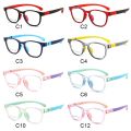 Anti Blue Light Kids Glasses Square Children Boy Girls Computer Optical Frame Reflective Blocking Eyeglasses Filter TR90 Frame.