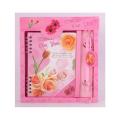 Valentain Lock Diary With Pen Gift Set - Gift Box.