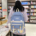 Bag large capacity Harajuku about college style backpack new small fresh Jane girl casual bag student Korean backpack. 