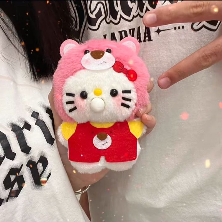 Stuffed%20Toys%20Strawberry%20bear,%20Kitty%20cat,%20squeak,%20spitting%20bubbles,%20handmade%20DIY%20Xiaohongshu,%20the%20same%20plush%20material%20package,%20recording%20doll%20-%20Image%202