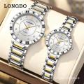 New Longbo Longbo Couple Watch Fashion Diamond Casual Waterproof Men's and Women's Watch Quartz Watch. 