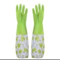 Long Rubber Warm Gloves Kitchen Dish Washing Cleaning Tool Protect Hand Gloves.