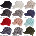 2018 New Style Labeled Baseball Cap Cap Back Opening Ponytail Hat Autumn Winter Beanie Woman 12 Colors. 