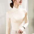 Women Turtleneck Long Sleeve Tops Women's Warmkeeping Solid Color Clothing Female Winter and Autumn Blauses.