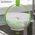 Salad Spinner with Rotating Drain Basket Multifunctional Rotating Drainer Basket for Kitchen Sink Fruit Vegetable Spinner Food Collector Buyers' Choice Rotating Drain Basket. 