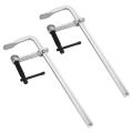 2 Pack F Clamps Bar Clamps Welding Clamps 12 Inches Welding Clamps Steel Bar Clamp Heavy Duty Max Open 12-Inch, Throat Depth 3 Inch. 