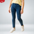 Teen Girls High Waist Slim Fit Stretchy Denim Jegging Pants Trousers From Levin. 