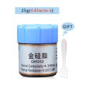 QNPLUM-Thermal conductive grease paste Cpu heat dissipation silicone grease silica  4.15 / 4.85 thermal conductivity (W/M-K)-Gold 25g. 