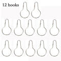 Rust-resistant Iron buckle curtain hook Convenient Adjustable size Shower curtain hook Iron-made Versatile Gourd buckle.
