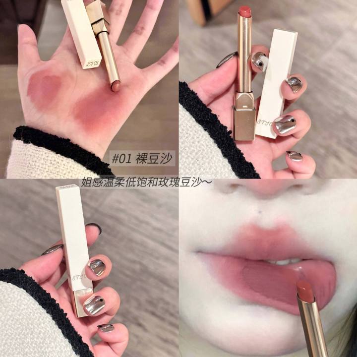Milk%20velvet%20lipstick%20~%20matte%20matte%20velvet%20lip%20clay%20small%20square%20tube%20student%20white%20pseudo%20plain%20lip%20gloss%20BLACK%20NANA%20-%20Image%208