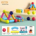 Kids Magnetic Construction Set Magnetic Balls Stick Building Blocks Montessori Educational Toys For Children Gift.