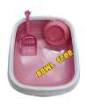 Cat Litter Box with Scoop & Free Bowl. 