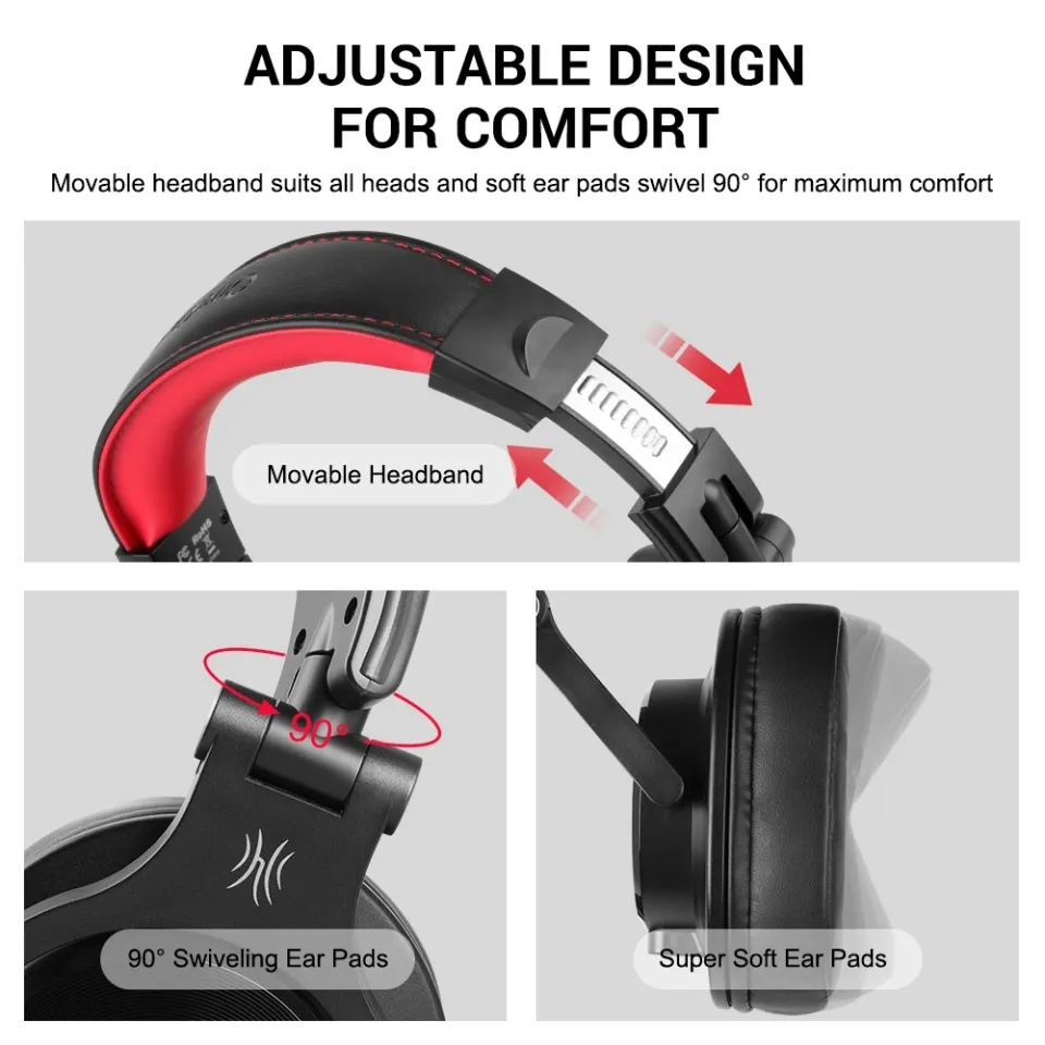 COD） OneOdio A71D Head-mounted Noise Reduction Wired Headphone