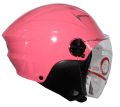 Studds Dame Half Face Helmet (Pink, XS) For Women.