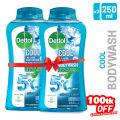 Buy 2 Get 100tk Off - Dettol Cool upto 5°C Cooler Bodywash with 12Hour Long Lasting Odour Protection 250ml.