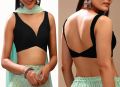 Dupion Silk Sleeveless Stitched Saree Blouse – Ethnic Indian Choli.