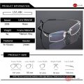UVLAIK Flexible Alloy Titanium Glasses Frames Men Business Rimless Optical Frame Eye glasses Women Myopia Prescription Spectacle.