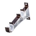 Heavy Duty Home Decor Curtain Accessorie Hang Curtain Rod Holders Metal Double Rod Bracket Double Curtain Rod Bracket Window Hardware Holder.