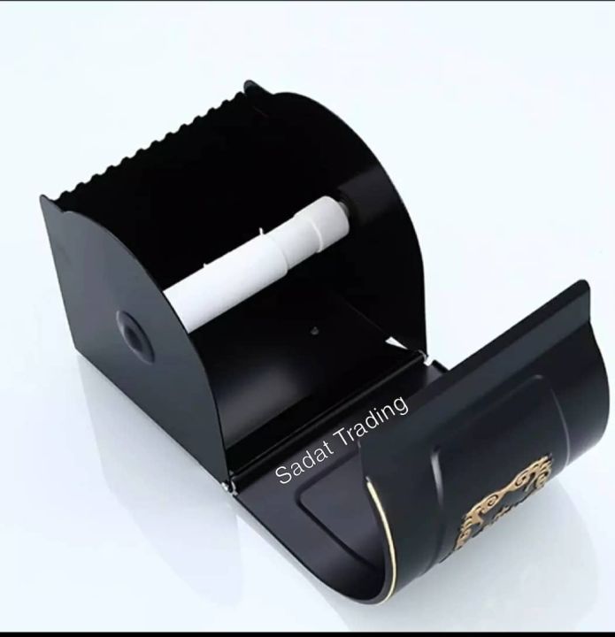 Antique%20Bronze%20Finish%20Tissue%20Holder%20/%20Toilet%20Paper%20Holder%20Wall%20Mounted%20Tissue%20Box%20Black%20-%20Image%202