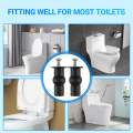 Toilet TOP FIX Seat Hinge Hole Well Nut Screw Rubber Back Pair. 