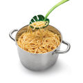 Green Monstera Leaf Colander Multifunctional Long-Handled Spaghetti Slotted Serving Spoon Salad Slotted Spoon For Home Kitchen.