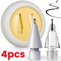 1/4Pcs Silicone Pencile Tips for Apple Pencil 1/2 Wear-Resistant Replacement Stylus Pen Tip for iPencil 1/2 4B 2B Mute Spare Nib. 