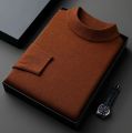 Men's Anti-pilling High Quality Knit Sweater Shirt Slim Fit Long Sleeve Pullover Solid Color Men Clothing.