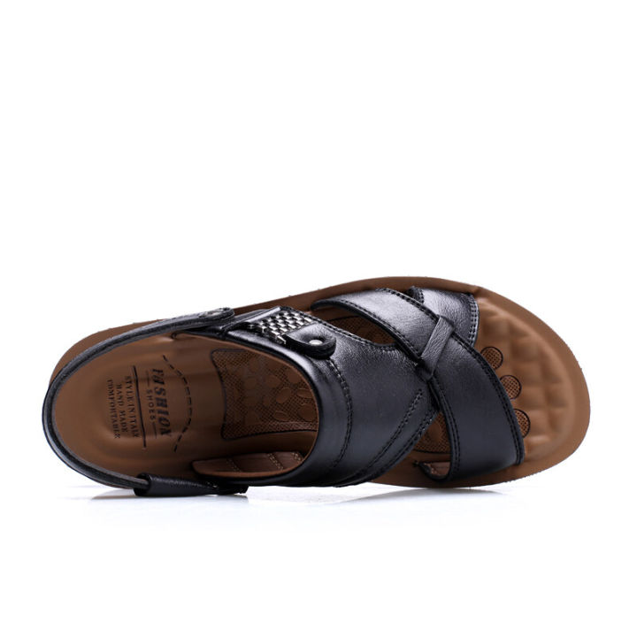 Men%20Sandals%20Summer%20Breathable%20Leisure%20Sandals%20Shoes%20Mens%20Lightweight%20Leather%20Flip%20Flops%20Comfortable%20Non-slip%20Beach%20Shoes%20X%20-%20Image%209