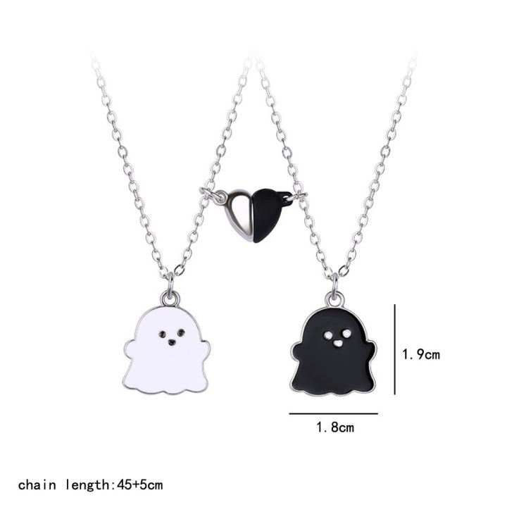 Lovecryst%202Pcs/set%20Cute%20Black%20and%20White%20Ghost%20Magnet%20Best%20Friend%20Necklace%20for%20Girls%20BFF%20Friendship%20Jewelry%20Gift%20-%20Image%206