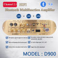 Audio Amplifier Board D900 TPA3116 Channel 2.1 BT 5.0 USB Reverb Adjustment 50W+50W+100W Power Amplifier Board for Karaoke.