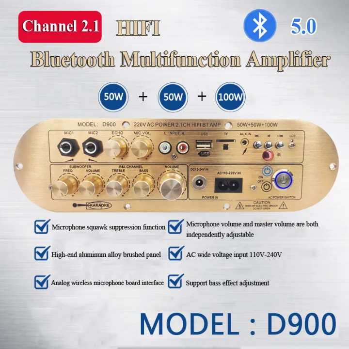 Audio%20Amplifier%20Board%20D900%20TPA3116%20Channel%202.1%20BT%205.0%20USB%20Reverb%20Adjustment%2050W+50W+100W%20Power%20Amplifier%20Board%20for%20Karaoke%20-%20Image%202