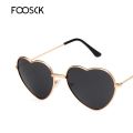 FOOSCK Brand Designer Vintage Fashion Love Heart Sunglasses Women cute y retro Cat Eye Vintage Eyewear.
