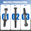4Pcs Fuel Injector Clamp Bolt Assembly for Ix35 Carnival Sorento 338162F000 33816-2F000. 