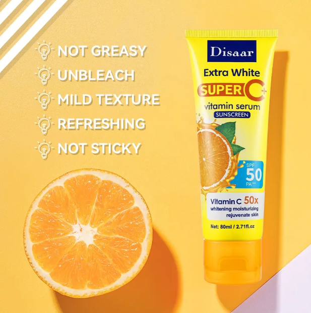 Disaar%20%20Natural%20Vitamin%20C%20Sun%20Cream%2080ml%20SPF50+%20PA+++%20Lightweight%20Sun%20Block%20Cream%20For%20Face%20-%20Image%203