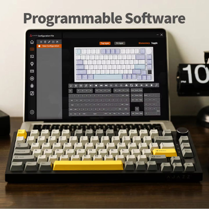 Ajazz%20AK820%20Pro%2075%25%20Gasket-mounted%20Bluetooth%205.1/2.4G%20Wireless/Type-C%20Wired%20Mechanical%20Keyboard%20with%20TFT%20Screen%20for%20Mac/Win%20-%20Image%205