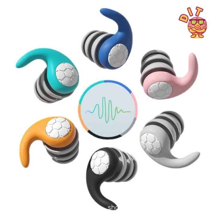 3 Layer Noise Cancelling Earplugs – Ultra Soft Silicone Ear plugs for Sleeping, Study, Swimming & Work – Waterproof, Reusable & Skin-Friendly
