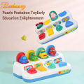 Interactive Pop Up Animals Toy Peekaboo Cause Effect Toys Puzzle Game Educational Toys Gifts For Boys Girls. 