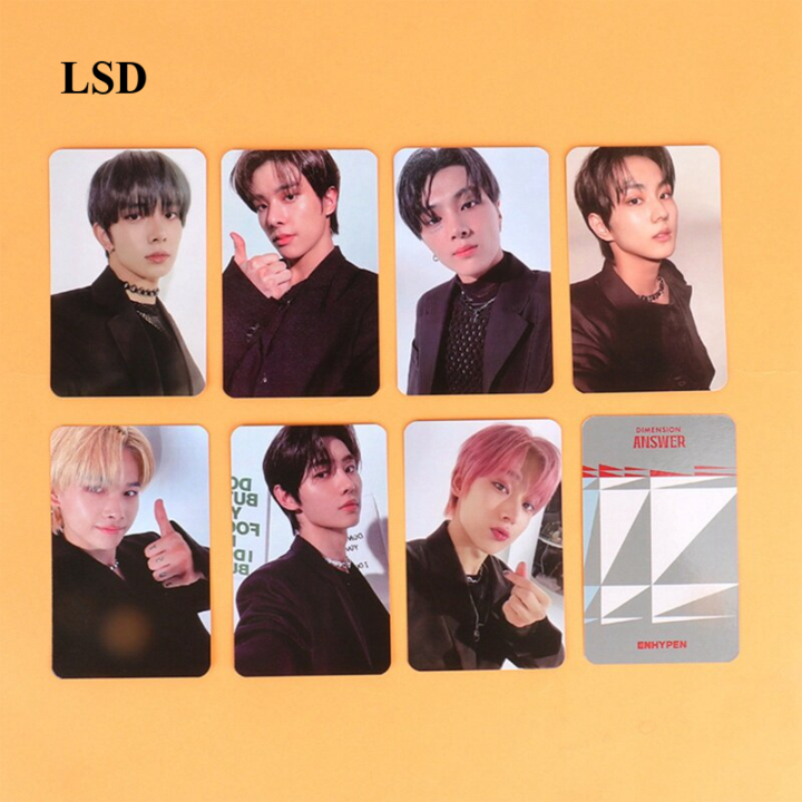 4/7Pcs/set Kpop ENHYPEN Photocards Dimension:Answer Lomo Cards Heeseung Jake Jay Photocard Postcard For Fans Collection Gifts