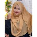 Hijab 2022 Diamond Chiffon Women's Long Hijab Scarf Muslim Lady Hijab Cap Islam Dress Turkish Turban Shawl Head Scarf. 