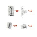 40PCS Hair Accessories Metal Cuff Clips Mixed Hair Rings Set Hair Braiding and Dreadlocks Beads DIY Charm Hair Braid Tubes Decor. 