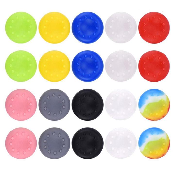 20x Silicone Thumb Grips Caps Stick Protect Cover for Xbox One, PS4 Controllers