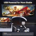 Active 8K HDMI 2.1 to Displayport 1.4 Cable 4K HDMI to Displayport 144Hz converter adapter HDMI 2.1 in to Displayport DP 1.4 out. 