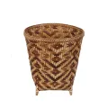 Eco Friendly Handwoven Bamboo Basket  - Brown. 