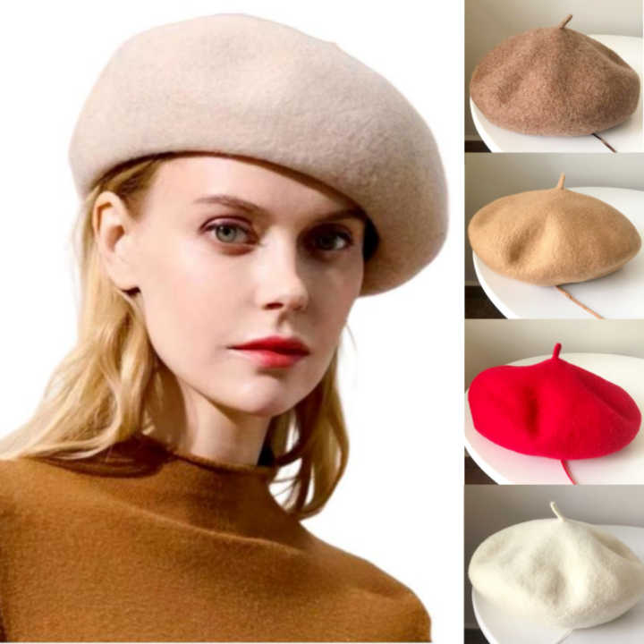 100%25%20Wool%20Beret%20Hat%20Women%20Winter%20Thick%20Warm%20French%20Hat%20Girls%20Solid%20Color%20Autumn%20Berets%20Caps%20Hats%20For%20Women%20Flat%20Cap%20Felt%20Berets%20-%20Image%203