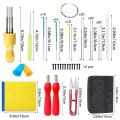 KRABALL Needle Felting Tools Kit with 8 Needles Felting Tool Holder Storage Box and Other Felting Supplies for DIY Wool Felting.