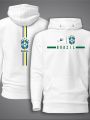 Brazil Football Hodi For Man - Brazil Premium Sports Hoodies For Man - Brazil Hoodie.